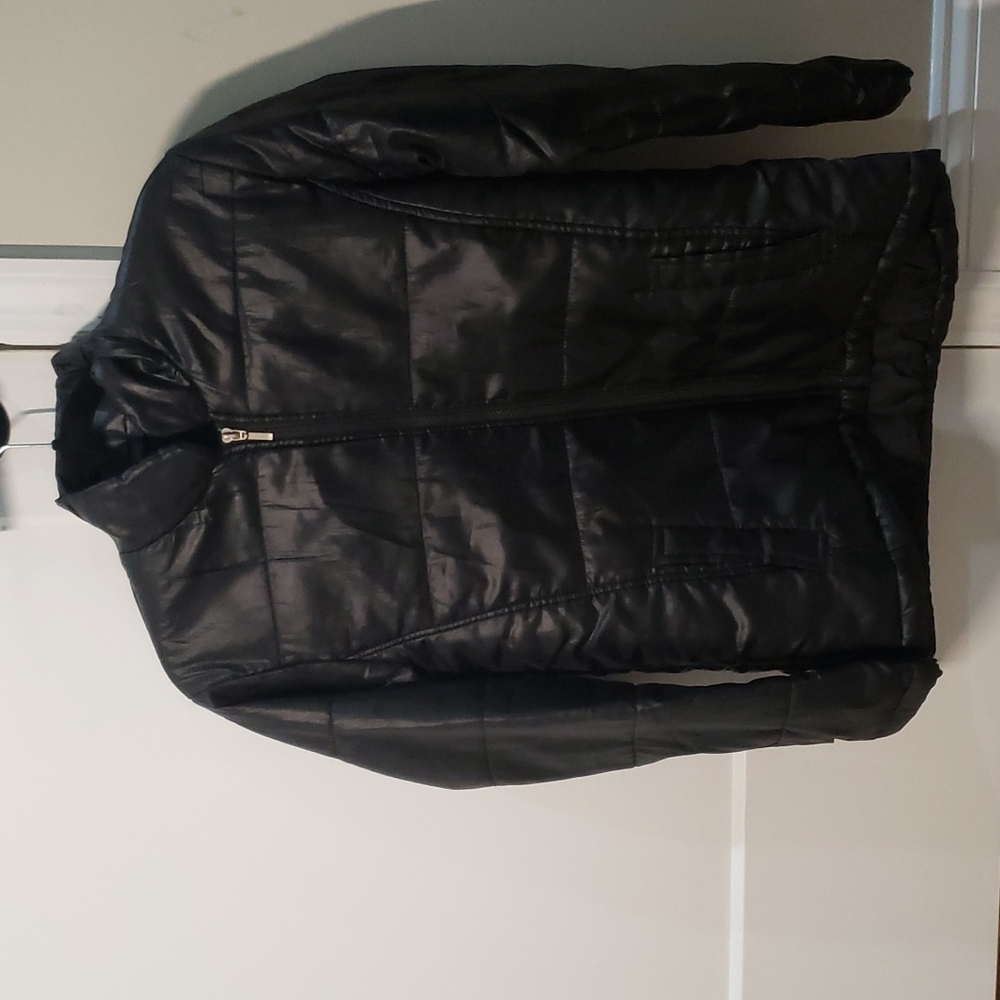Puffer Jacket Black Lightweight Fall/Winter Jacket Size XS